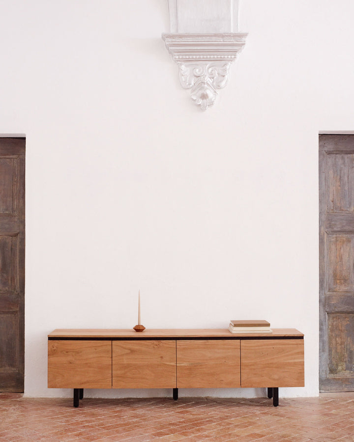 Kusum Wooden 4-Door TV Unit