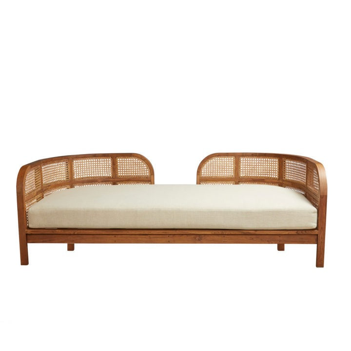  Eldara Solid Wood & Rattan Sofa