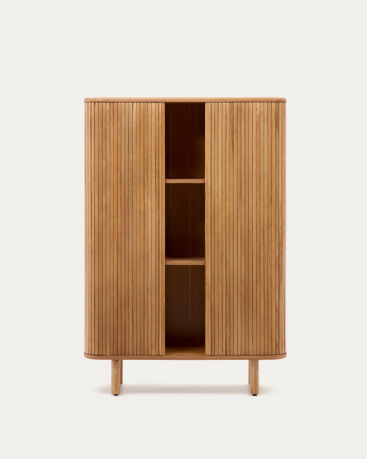 Slatline Mango Wood Highboard