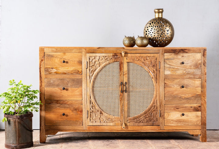 Mid Century Carve Sideboard