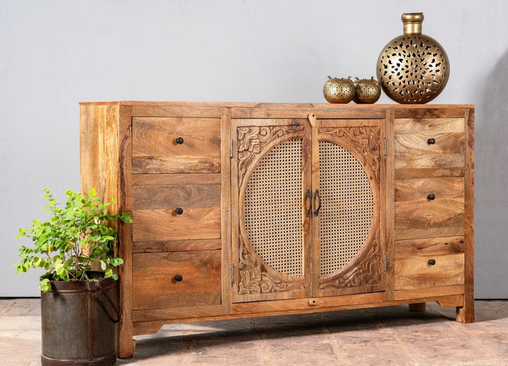 Mid Century Carve Sideboard