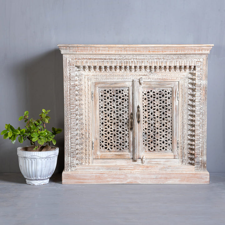 Heritage Two-Door Cabinet – Handcrafted Indian Masterpiece