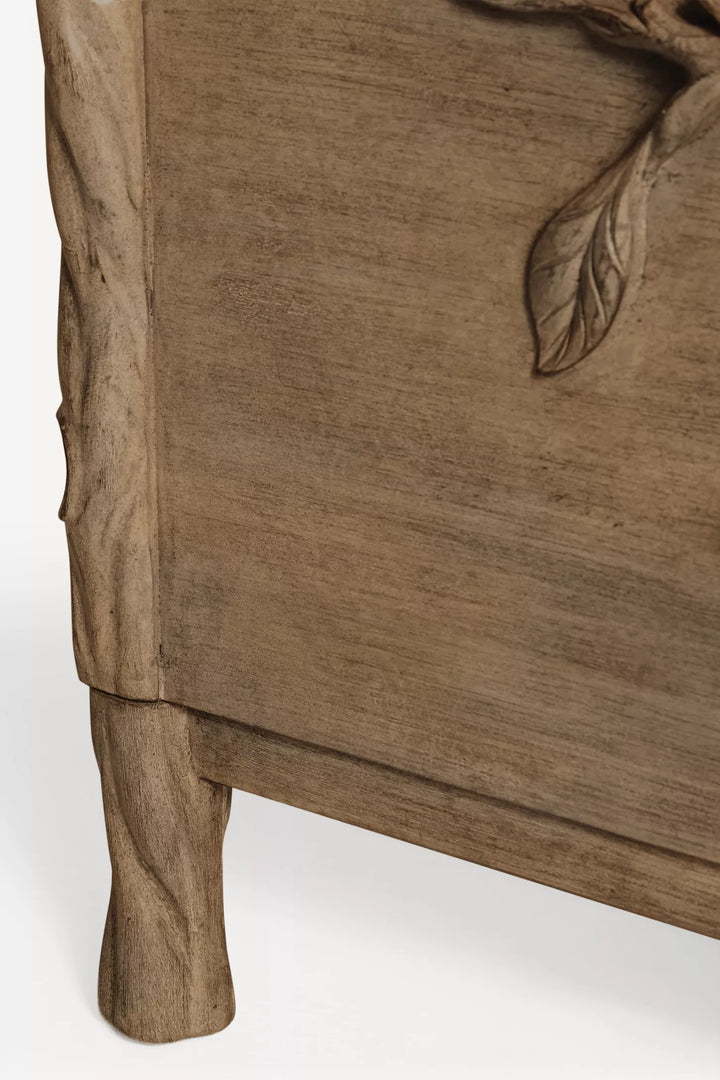 Vanya Handcarved Dresser | Solid Mango Wood 3-Drawer Chest by CraftCurve