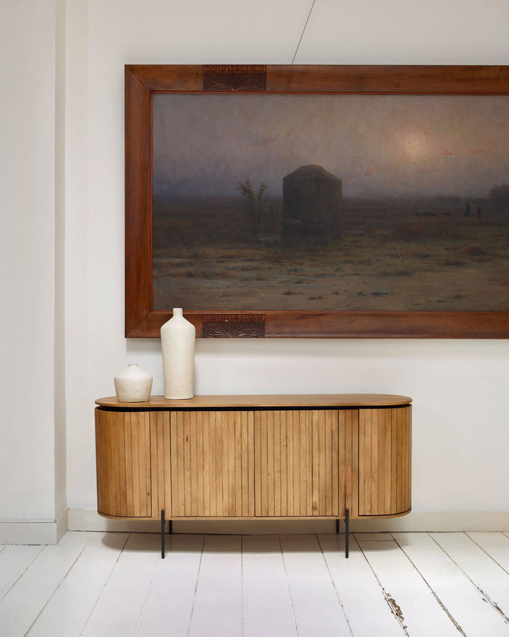 Badami Mango Wood 4-Door Sideboard