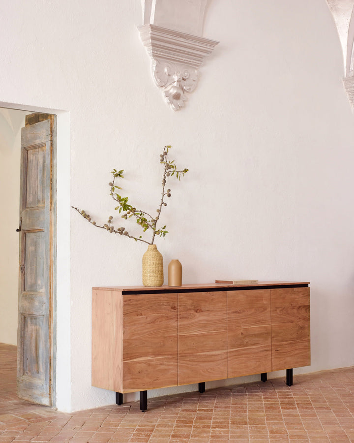 Kusum Wooden 4-Door Sideboard