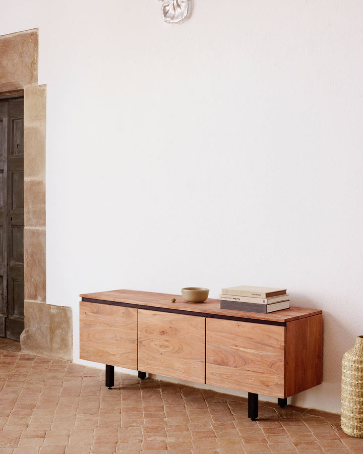 Kusum Wooden 3-Door TV Unit