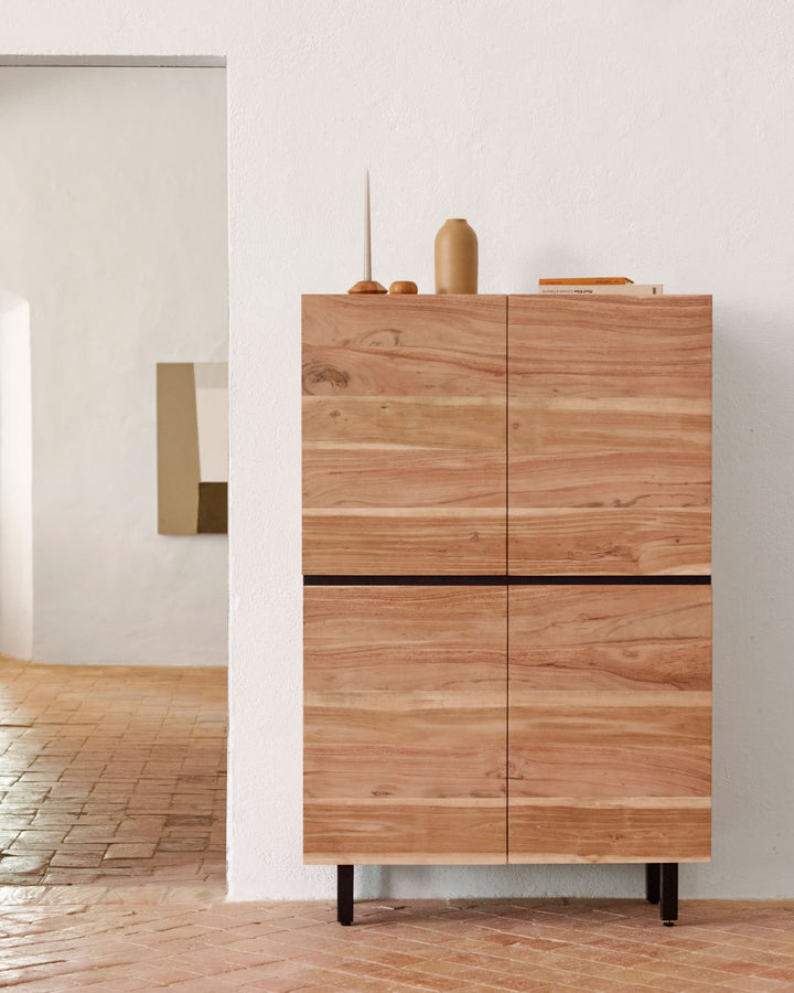 Kusum Wooden 4-Door Small Almirah