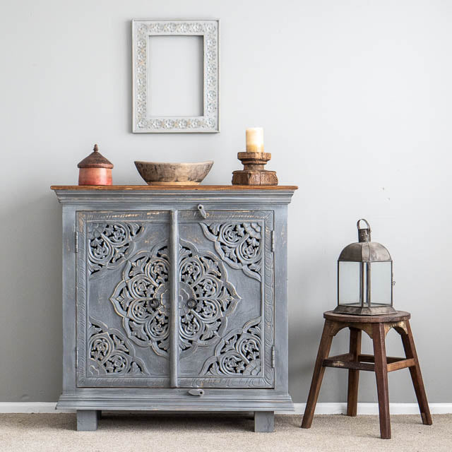 Exquisite Carved Solid Wood Sideboard
