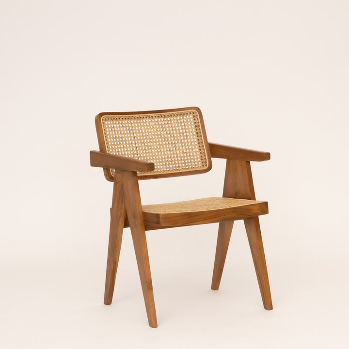 Arya Cane Dining Chair with Arms