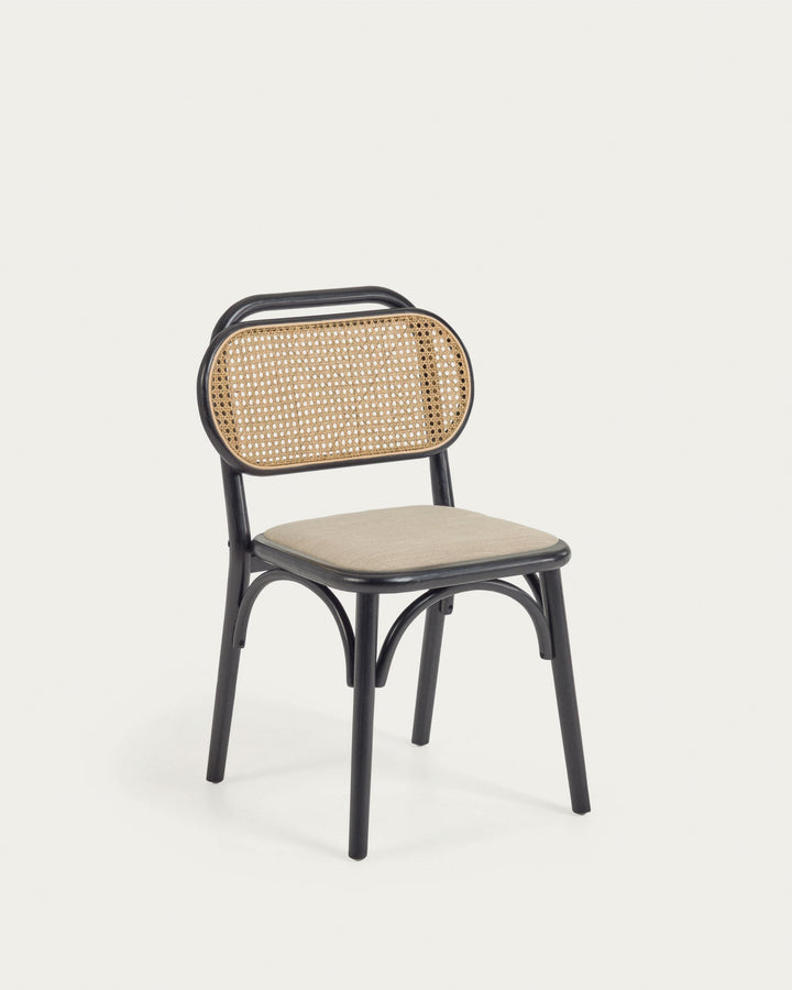 Elmsworth Rattan Black Chair