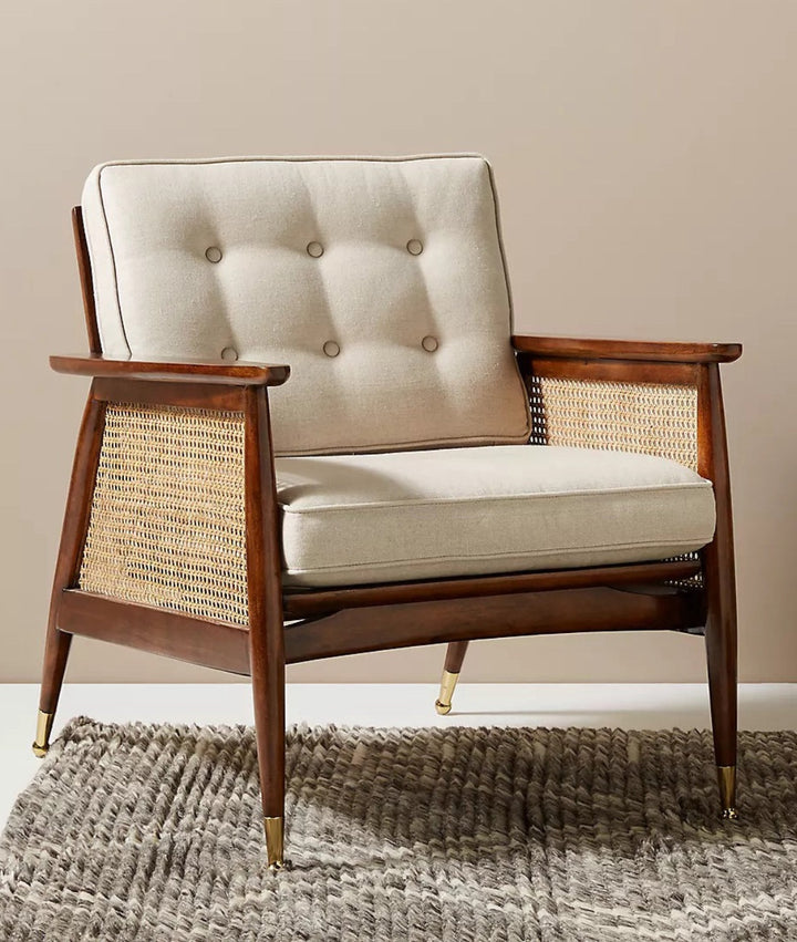 Elon Premium Jodhpuri Designed Cane Armchair