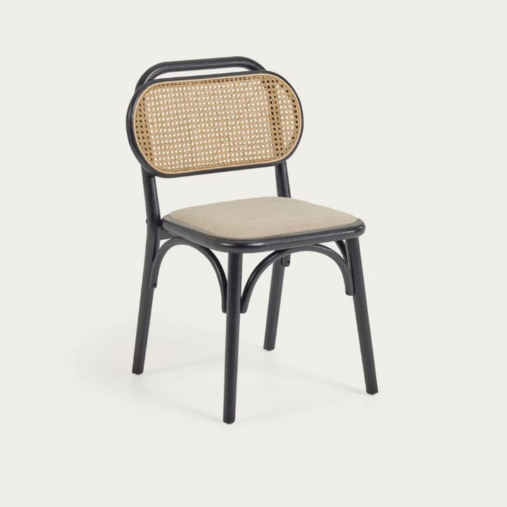 Elmsworth Rattan Black Chair