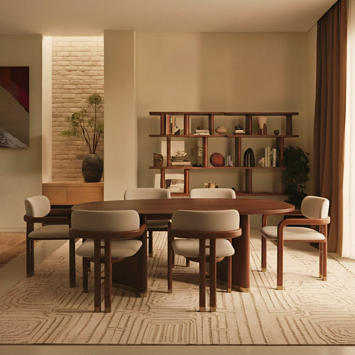 Aabha Dining Set | Solid Acacia Wood Dining Table & Chairs