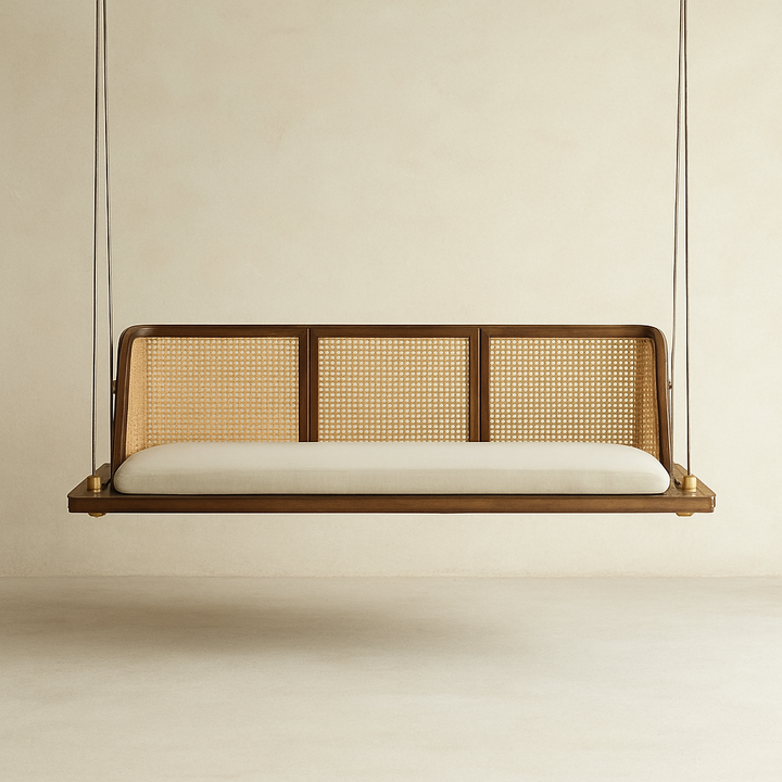 Aarav Reversible Rattan Swing by Craftcurve