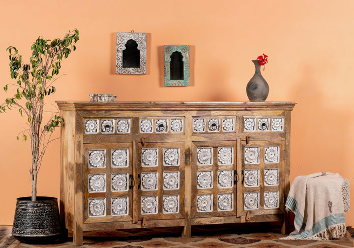 Warmth & Whimsy Hand Carving Sideboard
