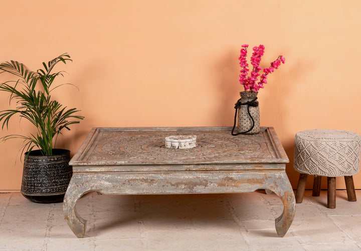 Florenta Wooden Hand Carved coffee table