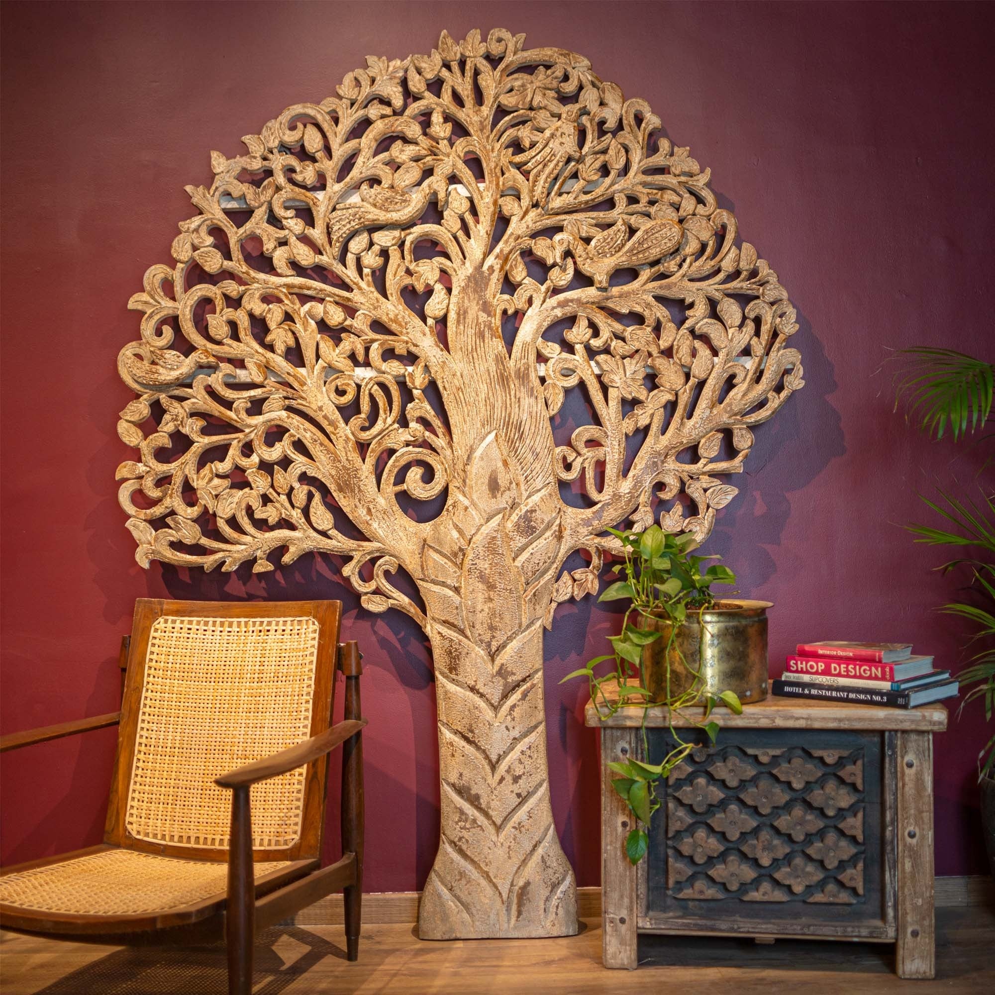 Handcrafted Wooden Tree Wall Panel – CraftCurve