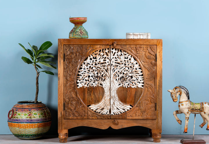 Vriksha Handcraved Sideboard