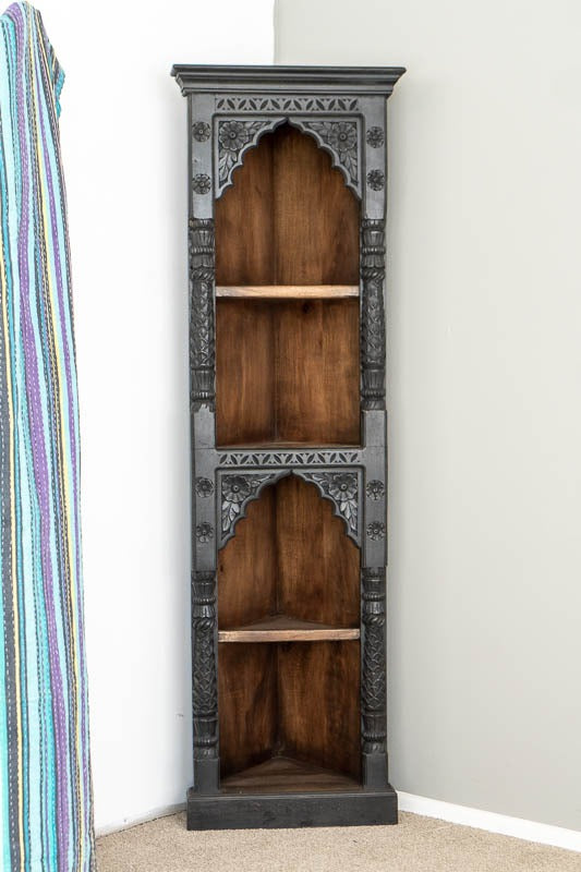 Vintage Hand Crafted Long Display Bookshelf