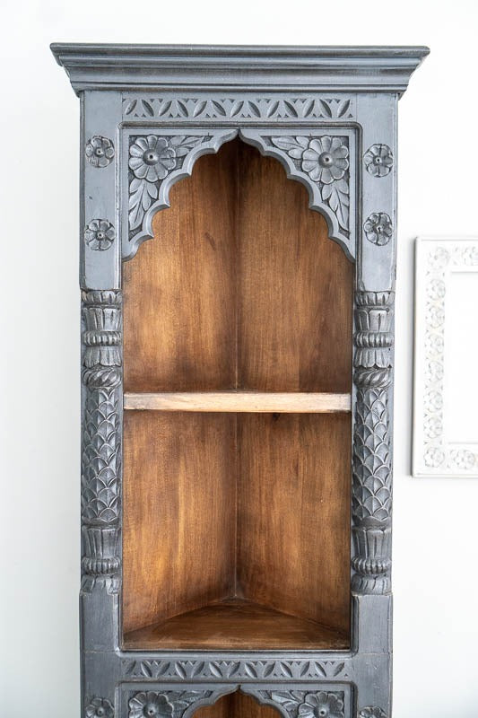 Vintage Hand Crafted Long Display Bookshelf