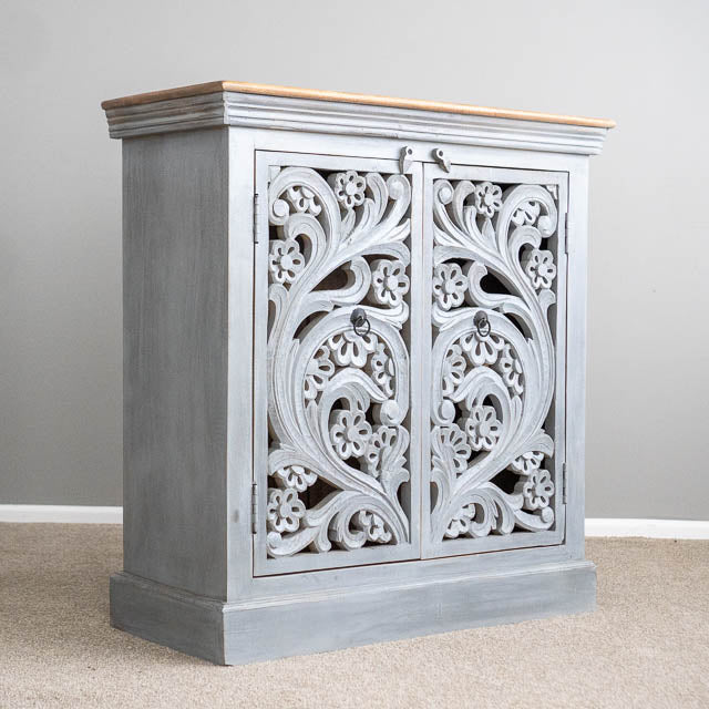 Artisan Elegance Carved Cabinet