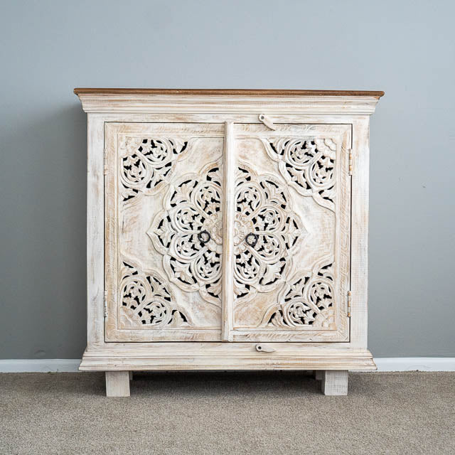 Exquisite Carved Solid Wood Sideboard